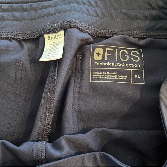 FIGS Technical Collection Blue Scrub Pants XL - Picture 3 of 5